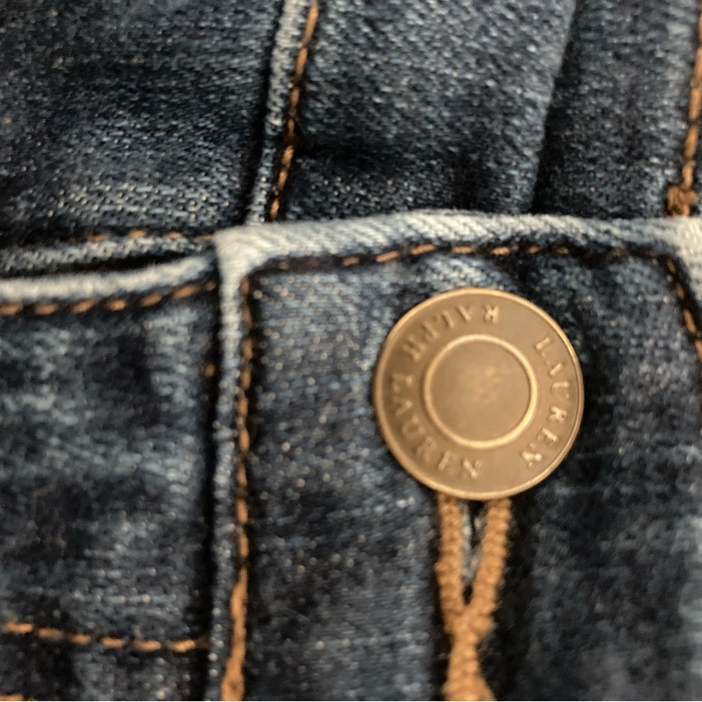 LAUREN RALPH LAUREN Women’s Premier Straight Mid Rise Stretch Blue Jeans Size 32 - Picture 9 of 16
